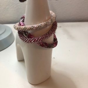 3 Pink Sashka Bracelets